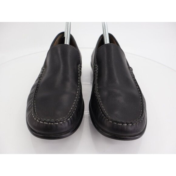 Ecco Men's Classic Moc Loafer Size 40 6 Driving Shoe Black Leather Slip On Comfy - Picture 3 of 11